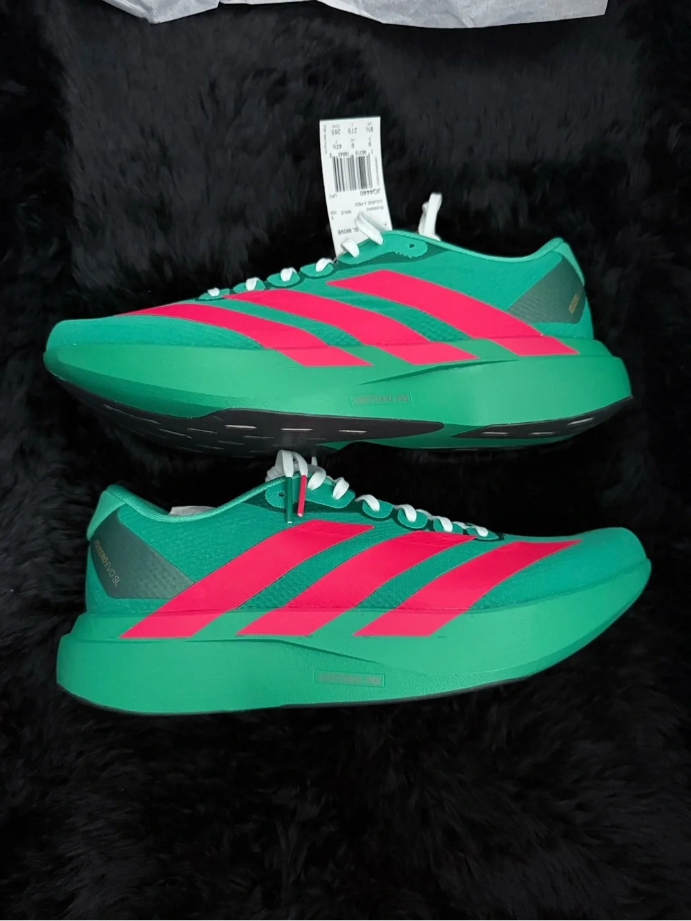 Adidas Adizero Teal and red orange Men's Athletic Running Shoes